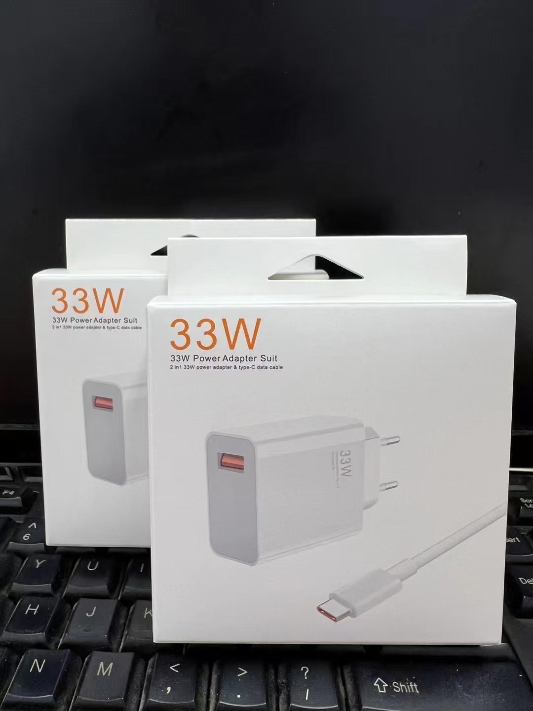 33W Charger with Cable EU White