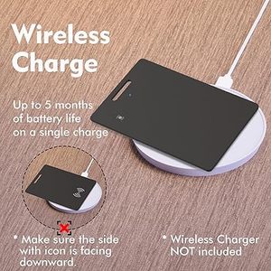 Etiquetas y etiquetas de activos de tarjeta de bloqueo RFID ultrafinas para billetera-Bluetooth Find My Function & NFC Signal Shield - Product Image 6
