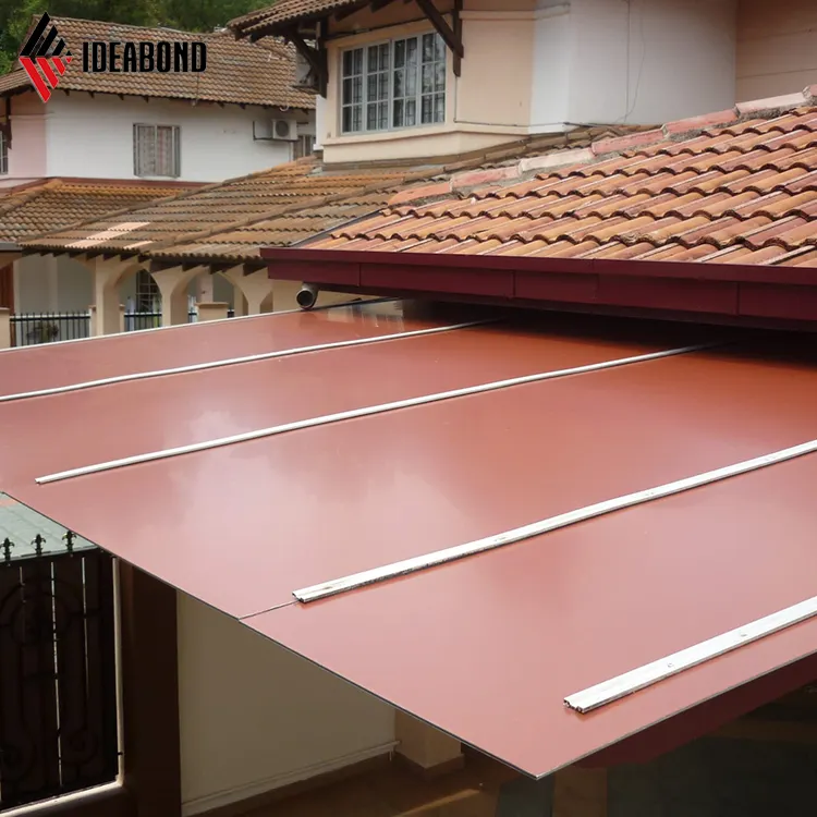 Строительство дома крыши обе стороны цвет теплоизоляция алюминиевая композитная панель строительные материалы