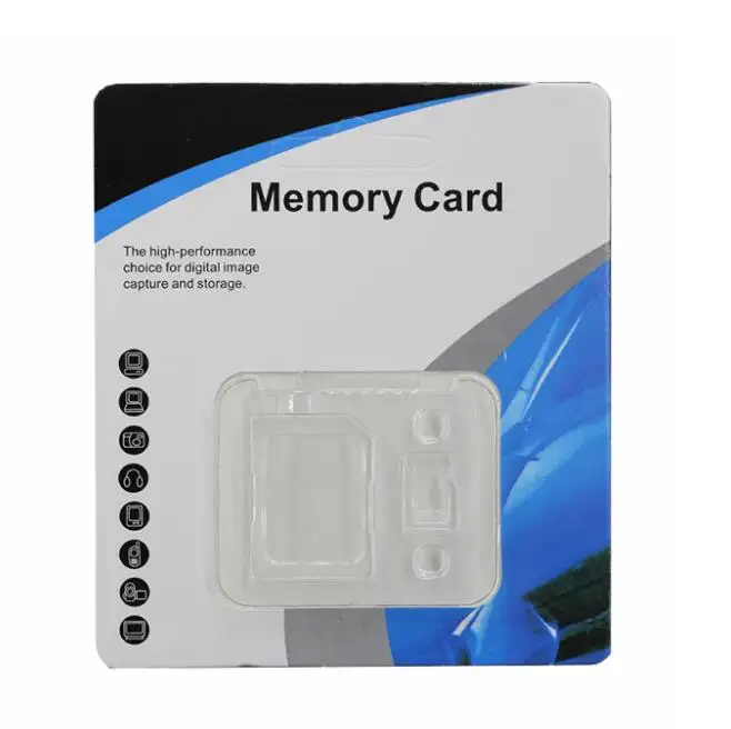 Adaptateur pour carte mémoire Micro SD pièces, boîte en plastique PP, petit sac en PP