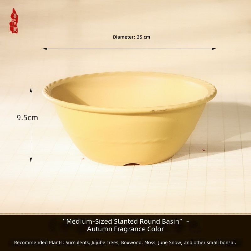 Resin-diameter 25cmheight 9.5cm-golden yellow