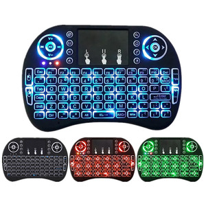2.4G I8 Mini Wireless <strong>Keyboard</strong> with Touchpad Remote <strong>Control</strong> Backlit 3 Color for Smart TV &amp; <strong>Android</strong> Box Made Plastic PC Material - Product Image 2
