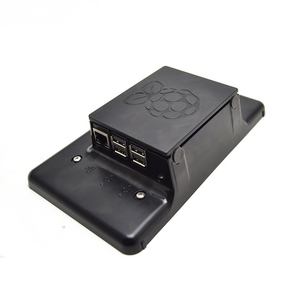 Caliente Raspberry Pi 7 pulgadas LCD pantalla táctil caso negro para Raspberry PI 3B/3B + pantalla táctil componente electrónico - Product Image 6