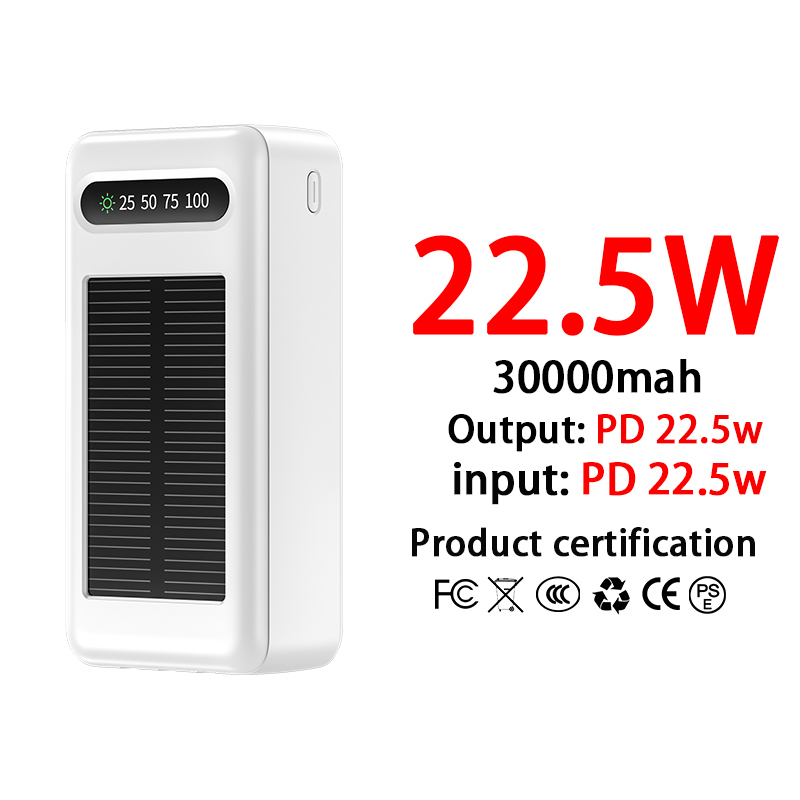 22,5 W-Blanc-30 000 mah