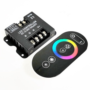 Touch Screen RGB LED Controller RF telecomando interruttore DC12-24V Wireless Touch RF telecomando per RGB LED striscia 360W