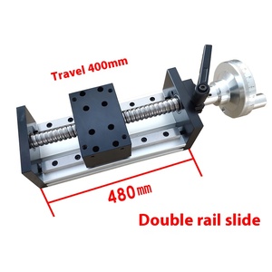 Módulo de movimiento de mesa deslizante de riel de guía lineal de tornillo de bola con elevación cruzada de rueda oscilante manual - Product Image 4