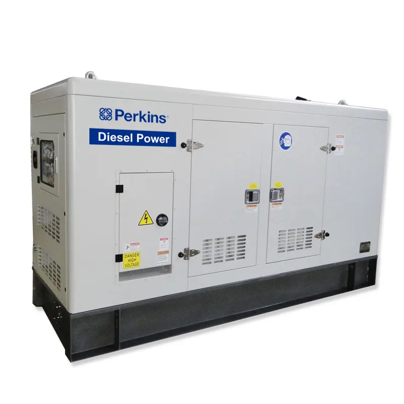 50hz üç fazlı 80/100/120/150/160/180/200kw kva sessiz dizel jeneratör perkins motoru ile