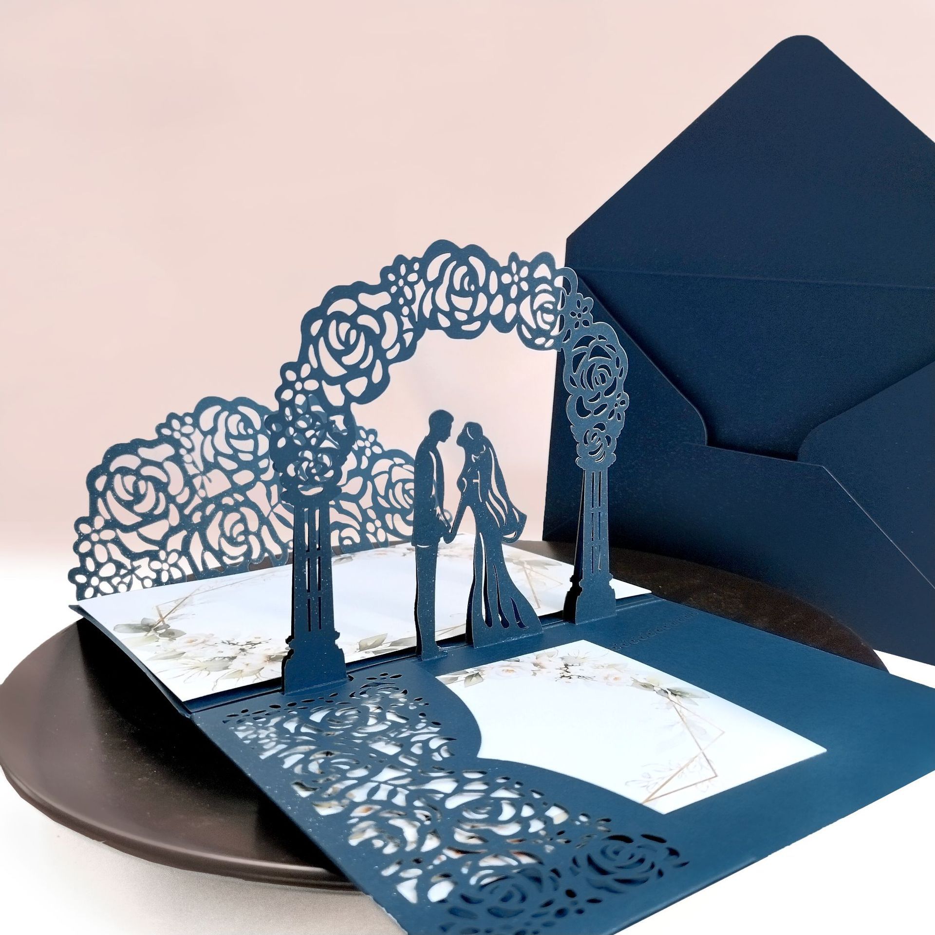Style 5: Blue Galaxy Card + Matching Inner Page + Envelope