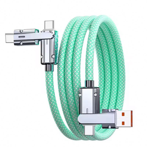 Cheap 100W <strong>2</strong> <strong>in</strong> <strong>2</strong> PD Fast USB Cable Retractable Data Cable Portable 4 <strong>in</strong> <strong>1</strong> Micro USB Type C Charge Cable - Product Image 5