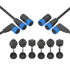 35A4ピンDCコネクタLED照明照明器具フレームボックスパネルマウントプラグIP67クイックロックオスメスドッキングプラスチックコネクタ - Product Image 1
