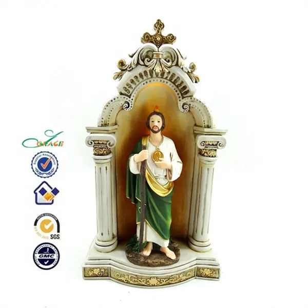 Polyresin hand painting religious articles christian craft