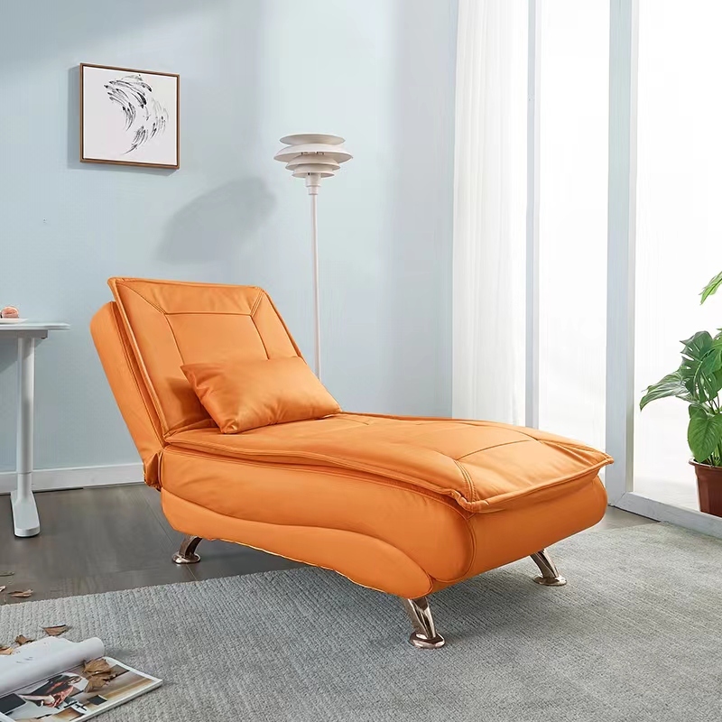 Tessuto tecnico modello arancio-elettrico con cuscino