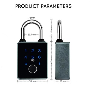 Heavy Duty Smart Fingerprint <strong>Key</strong> Backup Weatherproof App-Controlled Keyless <strong>Entry</strong> Electronic Combination <strong>Lock</strong> for Outdoor Fence