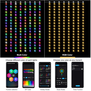 <strong>Custom</strong> Length Dream <strong>Color</strong> LED <strong>String</strong> WS2811 Addressable Individually RGBIC for DIY Decorate Garage Curtain Wedding <strong>String</strong> <strong>Lights</strong> - Product Image 3