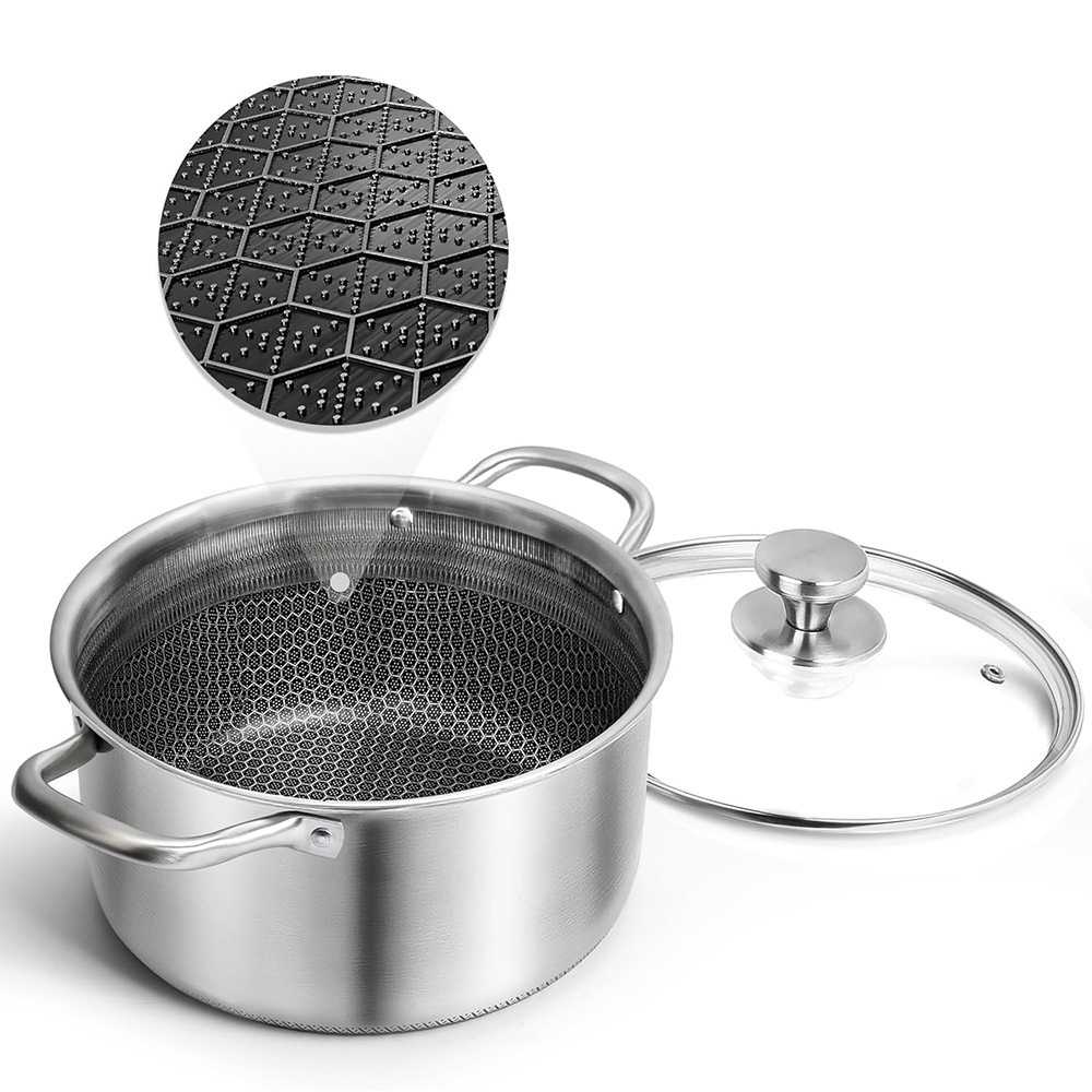 Three-layer steel cookware set