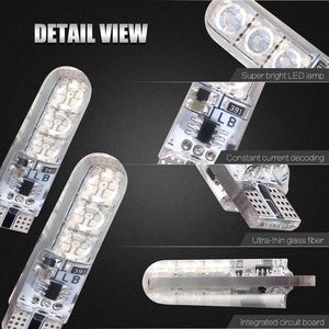 Fabrika satılan T10 LED ampul 6SMD 5050 501 Remote 194 168 RGB kama işık uzaktan kumanda ile 6000K renk sıcaklığı - Product Image 5