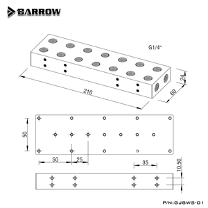 BARROW POM Multi Graphics Card <strong>Parallel</strong> Terminal Bridge Module Use for Server ,Workstation,<strong>Computer</strong> Coolant <strong>System</strong> GJ8WS-01 - Product Image 3