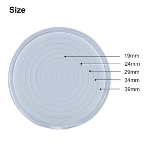 Air-Tite 39mm 41mm 46mmコインホルダープラスチック<span class=keywords><strong>1</strong></span>オンスシルバーラウンドコインケースPVCフリーペニー銅ラウンドコレクション収納ボックス