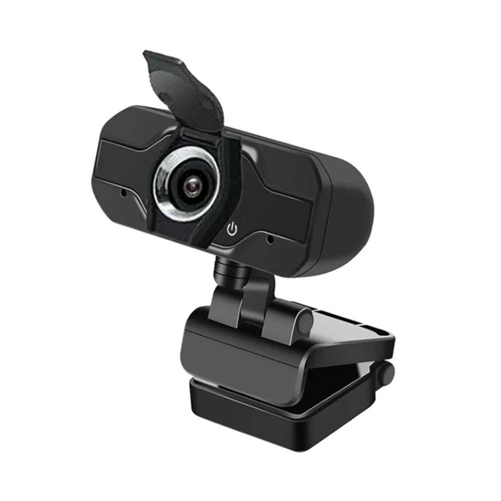 فيديو الدردشة HD كاميرا ويب 1080P تدفق كاميرا ويب مع الميكروفونات لعقد المؤتمرات الألعاب مباشرة على الانترنت مع غطاء للعدسات