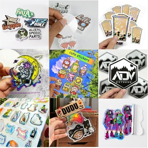 Kendinden yapışkanlı UV su geçirmez holografik levhalar <span class=keywords><strong>Sticker</strong></span> Anime Vsco temiz PVC etiket özel Logo Die kesim vinil çıkartmalar Creator - Product Image 2