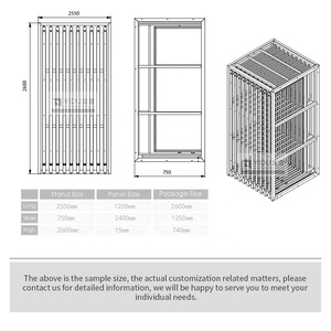 Modular trượt kim loại gốm đứng có tính năng nhân tạo đá Mẫu hiển thị và giá cả cạnh tranh Veneer - Product Image 6