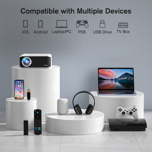 Auking เครื่องฉายแอนดรอยด์อัพเกรด2024 1080P 5G รองรับบลูทูธ4K แก้ไขคีย์สโตนซูม - Product Image 5