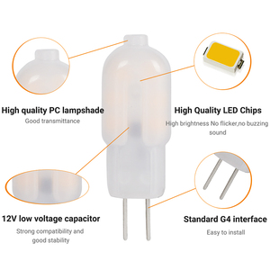 หลอดไฟ LED G4 G4จากโรงงานจีน ac/dc 12V หลอดไฟ LED ความสว่างสูงราคาถูกสามารถเปลี่ยนหลอดฮาโลเจนสำหรับโคมไฟระย้าติดผนังได้ - Product Image 2