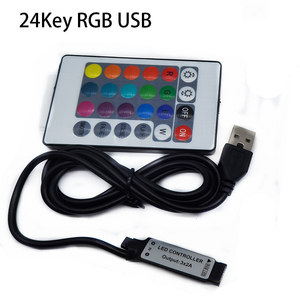 DC 12V RGB контроллер светодиодной ленты с 17-клавишным RF беспроводной пульт дистанционного управления светодиодный диммер для 5050 3528 5630 Светодиодные полосы света - Product Image 4