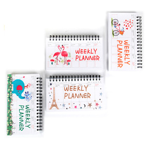 Calendario dei cartoni animati pianificatore settimanale libro studente portatile Notebook planner stampa personalizzata quaderni per studenti - Product Image 5