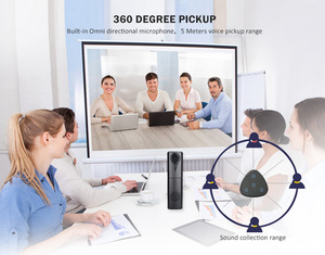 Videocamera Webcam per Computer con videocamera e videocamera per videoconferenza All-in-one con vivavoce, Plug and Play - Product Image 3