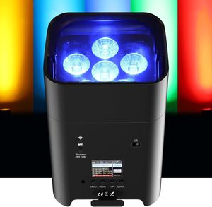 Yeni Uplights pil kablosuz 6x18W RGBWAUV Led sahne ışığı pil Uplight kablosuz Uplight sahne işık DJ düğün için - Product Image 3