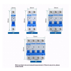 צ 'ינט NXB-63A משק בית 2p קטן מפסק חשמלי 1p מתג ראשי 3p 4p 10a32 mcb מתגים פלסטיק סוג