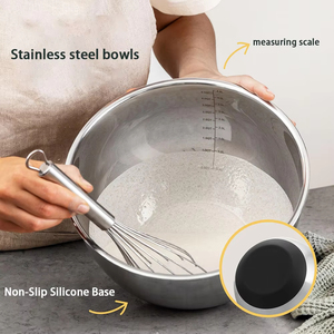 Đánh bóng thép không gỉ ruhrschussel Bát <span class=keywords><strong>salad</strong></span> với nắp trong suốt 16cm 20cm 24cm trộn bát - Product Image 5