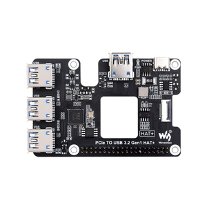 Cappello Gen1 3.2 da PCIe a USB progettato per Raspberry Pi 5 senza Driver, plug and play, cappello + Standard per RPI 5 - Product Image 1