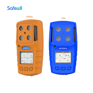 Safewill Venta al por mayor Portable CO H2S O2 CH4 Medidor de prueba 4 Analizador de gas Detector de gas múltiple con sensor de importación - Product Image 1