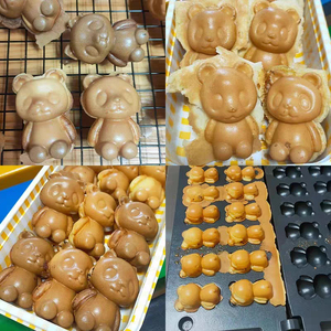 Nhà sản xuất bánh quế hình gấu đáng yêu cho nhà bếp gia đình & họp mặt gia đình cho trẻ em ăn sáng thiết bị nhà bếp thương mại - Product Image 3