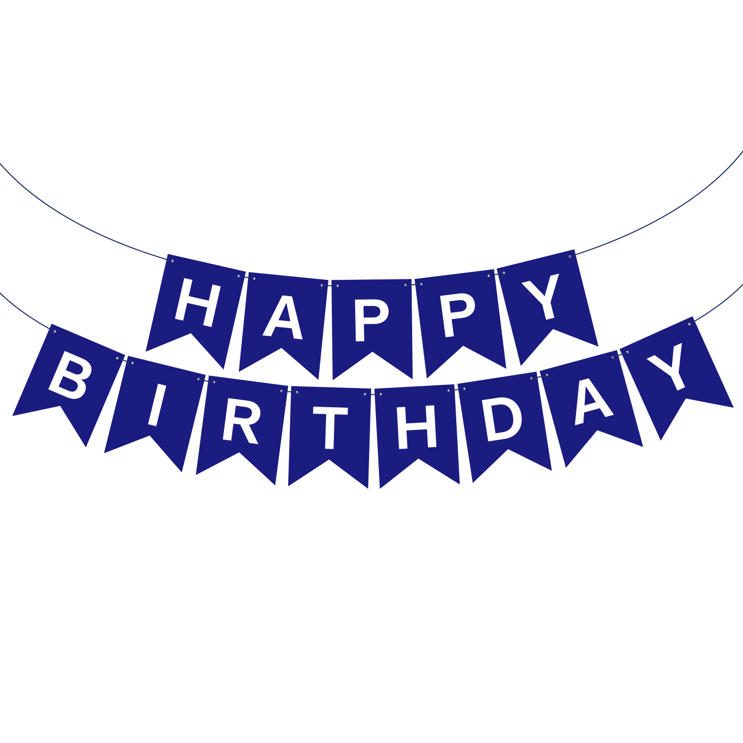 Blue large fishtail print white