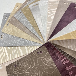 Bagaj ve çanta için ücretsiz örnek PVC Faux deri kumaş, bagaj dekorasyon için PU Rexine deri malzeme Stocklot levhalar - Product Image 5