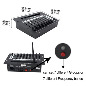 Grace 24CHs Pin Mini 2.4G Bộ Điều Khiển Chiếu Sáng Sân Khấu <span class=keywords><strong>DMX</strong></span> Không Dây - Product Image 4