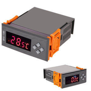 STC-100デジタルサーモスタットLEDディスプレイ温度コントローラーセンサーDC110V220V温度インキュベーター (NTC付き) - Product Image 1