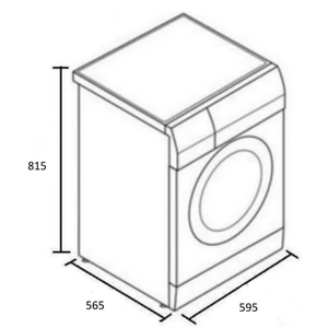 Laundry Built-in Front Load Washer &amp; Dryer Washing Machine with 11 <strong>Programmes</strong> - Product Image 3