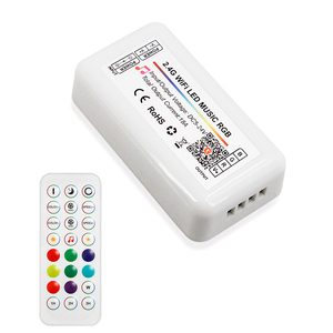 Новый дизайн, Функция синхронизации, режим «DIY», яркость Tuya WIFI RF 24 клавиши, музыкальный RGB светодиодный контроллер для световой полосы