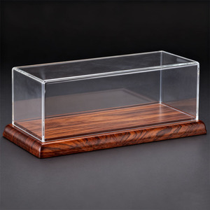Trường hợp hiển thị Acrylic trong suốt với cơ sở bằng gỗ hoàn hảo cho trưng bày sưu tập với xem rõ ràng chống bụi và thiết kế thanh lịch - Product Image 6