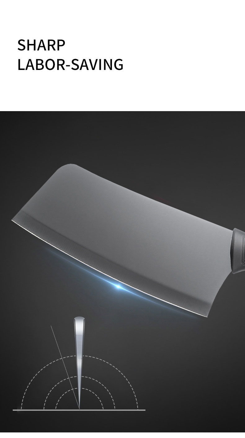 Stainless steel black kitchen knife set with gift box packaging