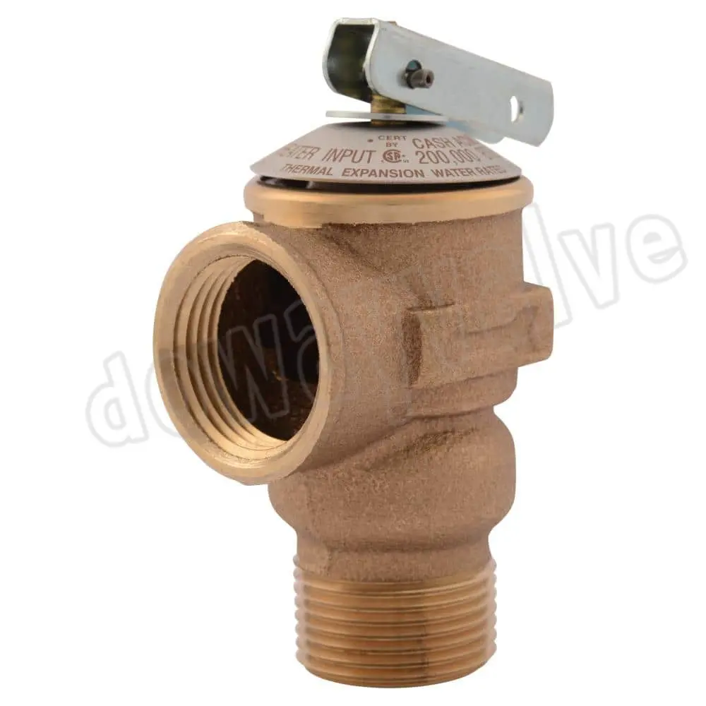 Bleifreies Messing-Warmwasserbereiter-Sicherheits ventil Messing-Druck begrenzung ventil