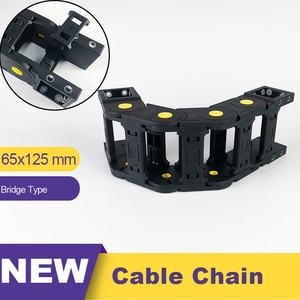 65*125 Xナイロンプラスチック伝送ケーブルチェーンドラッグリーフTowlineワイヤーキャリア - Product Image 3