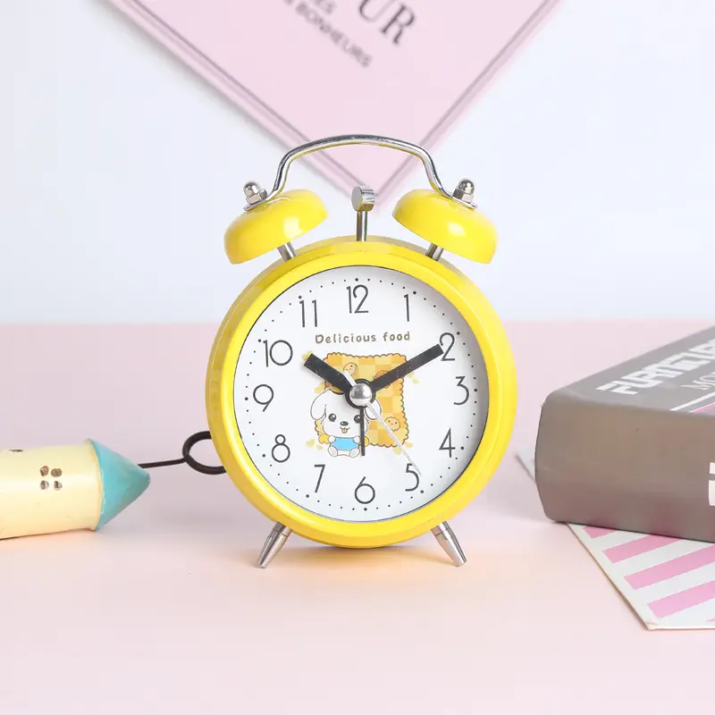 Mini Vintage Klasik Analog Jam Alarm Meja Dekoratif Rumah Jam Alarm untuk Anak-anak