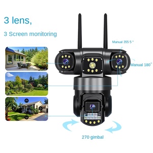 V380pro Wireless security <strong>Camera</strong> Three-Lens Remote <strong>Intercom</strong> with Pan-Tilt <strong>Function</strong> CMOS Sensor Cloud Data Storage <strong>IP</strong> Network - Product Image 5