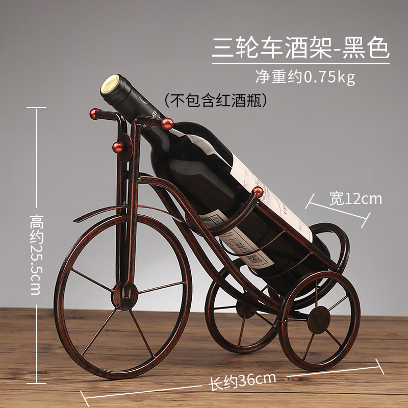 Casier à vin tricycle-rétro