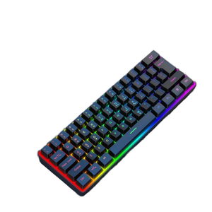 Mini có dây RGB 61-Keys 60% chơi game bàn phím USB 3.0 giao diện màng hoạt động đa-key chống bóng mờ nhựa Máy tính để bàn sử dụng OEM - Product Image 1